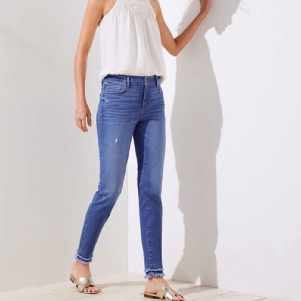 LOFT Women's Skinny Jeans in Blue